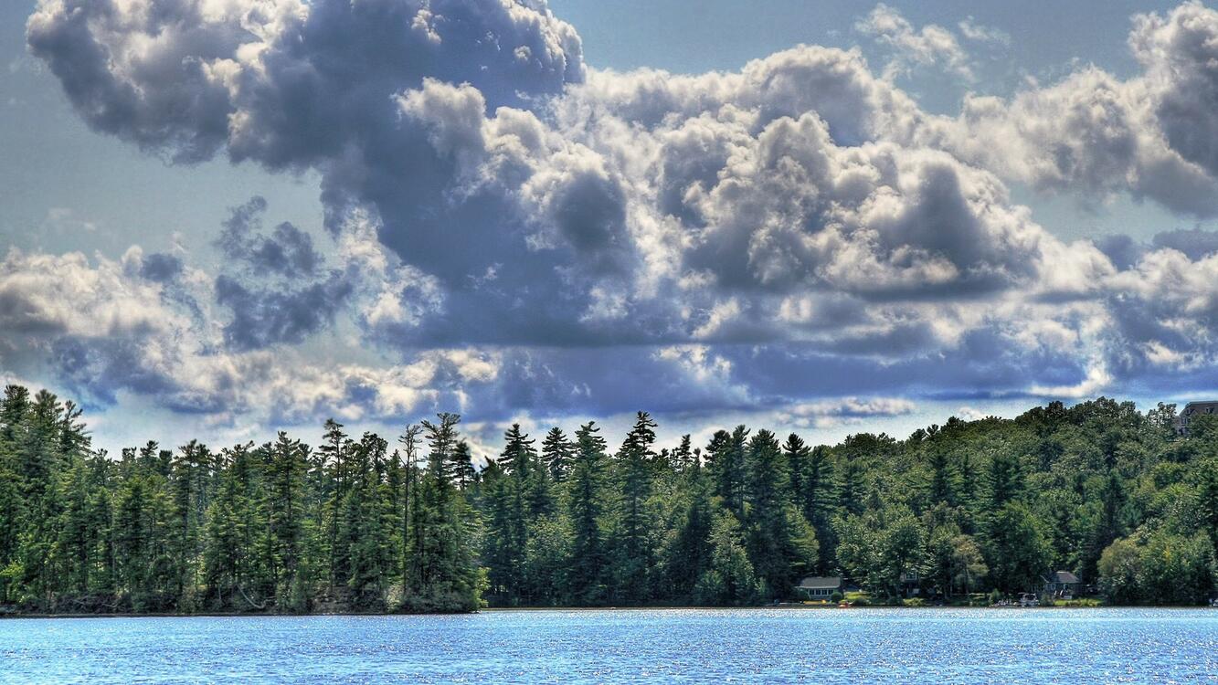 Фото бесплатно облако, озеро, небо