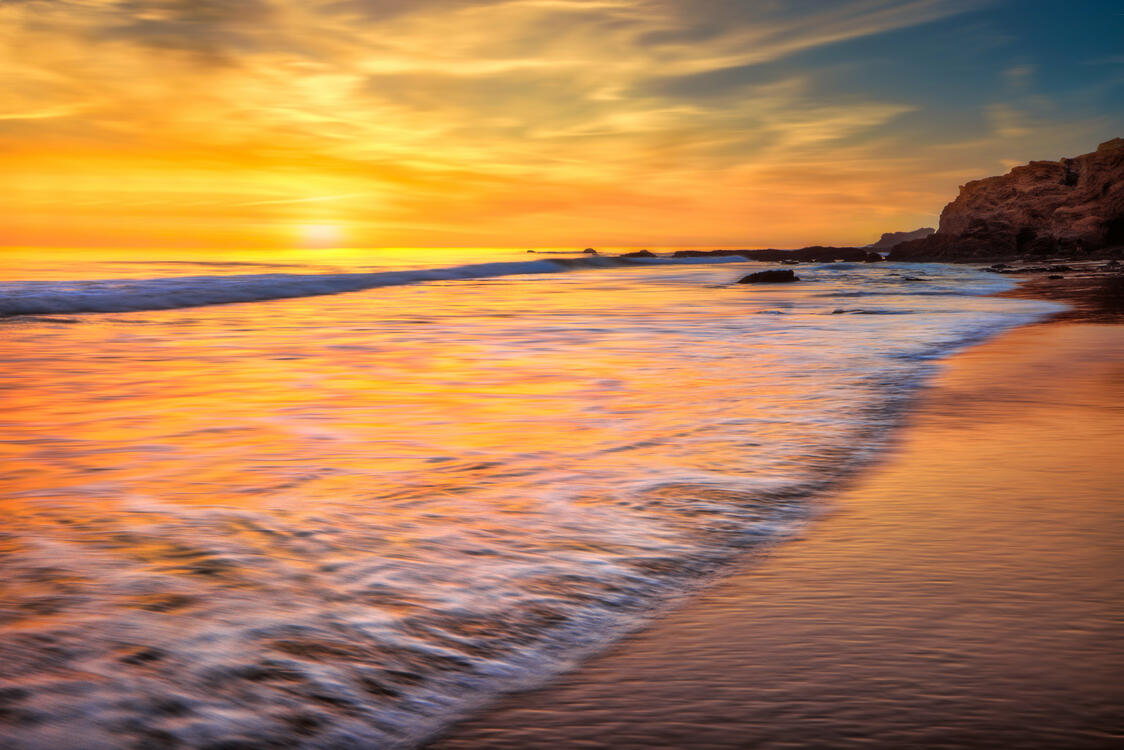 Фото бесплатно океан, закат, восход солнца