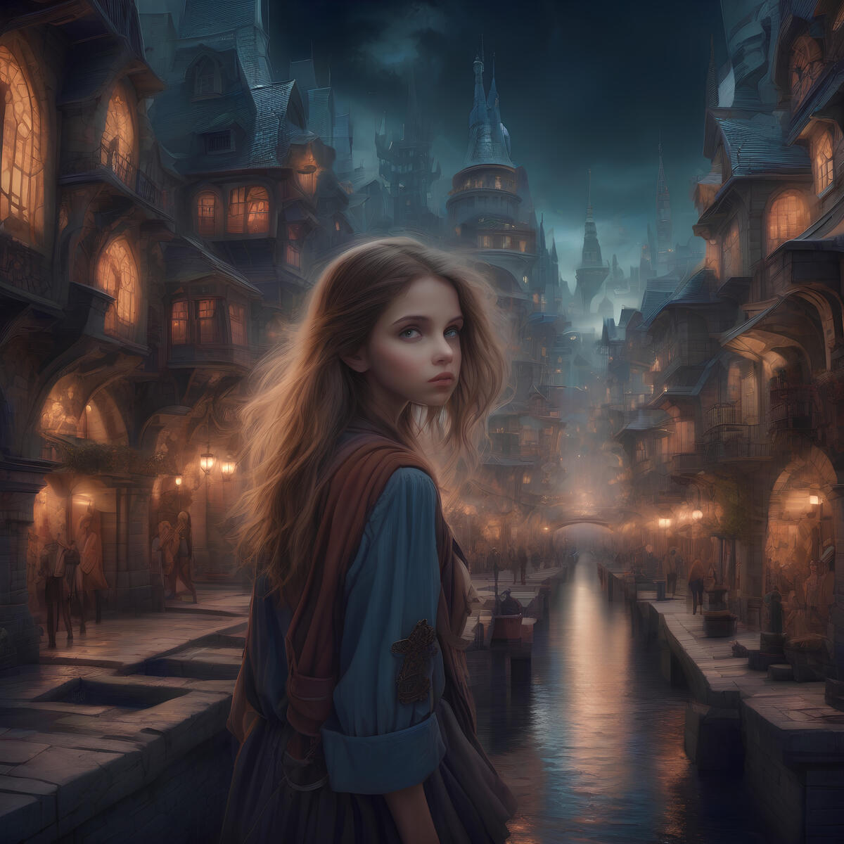 Девочка в волшебном городе